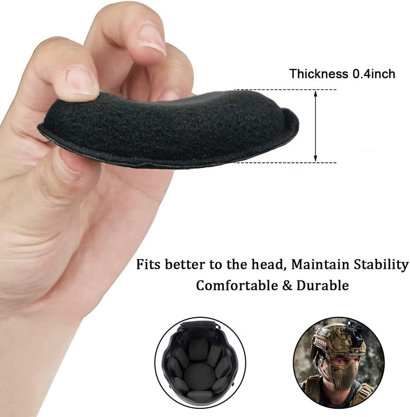 Aoutacc Universal Airsoft Helmet Pads,Comfortable Helmet Replacement Foam Padding Kits Accessories Mats for Fast/Mich/ACH/USMC/PASGT Helmet - Image 2